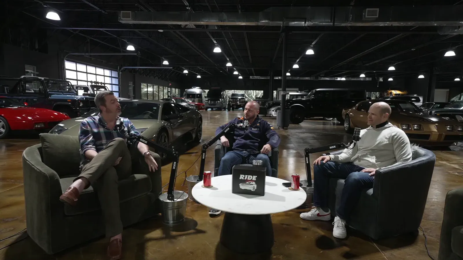 Ed Bolian with Grant Brewer and Dave Codrea on the Throttlecast set at The Ride Lounge