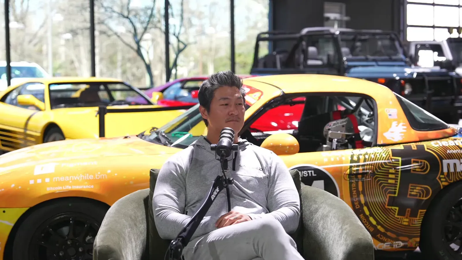 Peter Saddington with Grant Brewer and Dave Codrea on the Throttlecast set at The Ride Lounge
