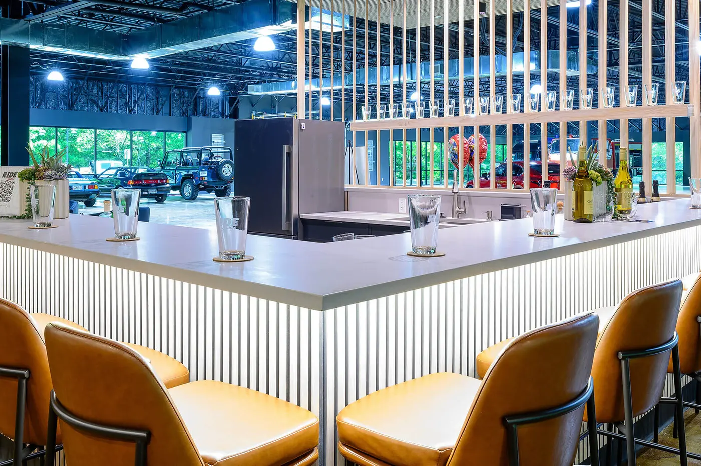 The members' bar at Peachtree Corners